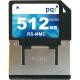 PQI 512MB RS-MMC, Reduced Size Multimedia Memory Card, /Adapter